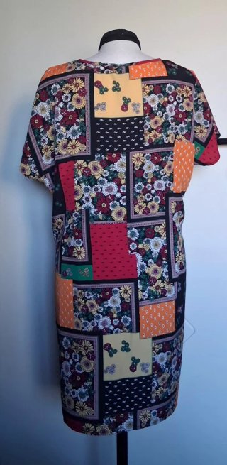 Vestito donna estivo fantasia patchwork