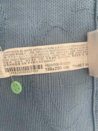 DOS colchas de Algodón Zara Home Azul