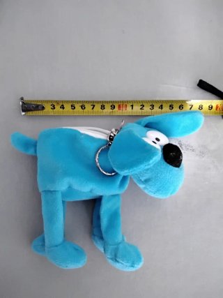 Llavero/Monedero Perro Azul