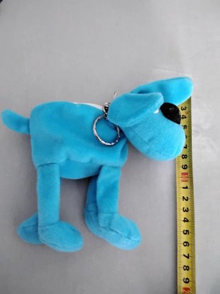 Llavero/Monedero Perro Azul