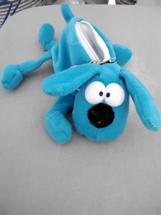 Llavero/Monedero Perro Azul