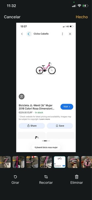 Bicicleta Jwenti Rosa per Bambina con Casco Combinabile