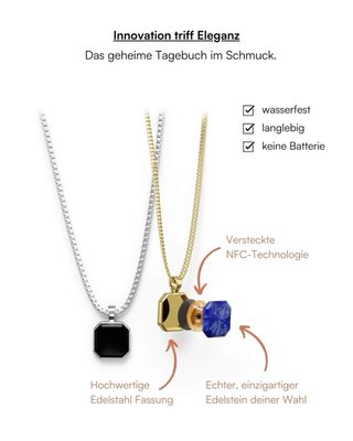 Jourries Onyx Smart Necklace, completamente novo e