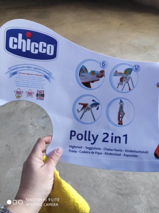 Trona infantil con cojín estampado