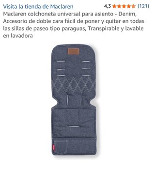 Colchoneta Silla Paseo McLaren Denim NUEVA