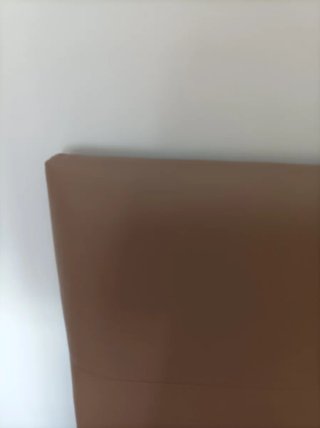 Cabecero polipiel marrón desgastado. Regalo funda