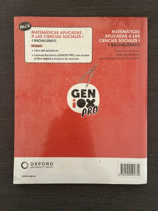 Matemáticas aplicadas a las Ciencias Sociales I.