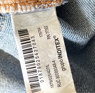 Falda larga vaquera Zara talla L azul denim