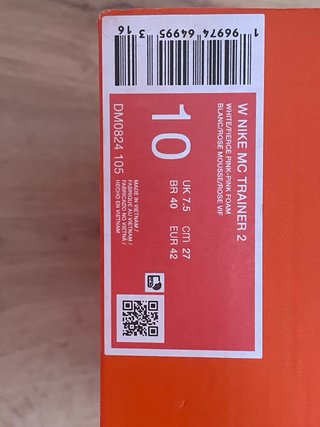 Nike MC Trainer 2 Donna Bianco/Rosa - EU 42 Nuove