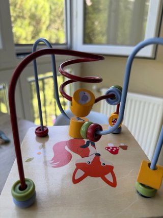 Cubo de actividades de madera para niños