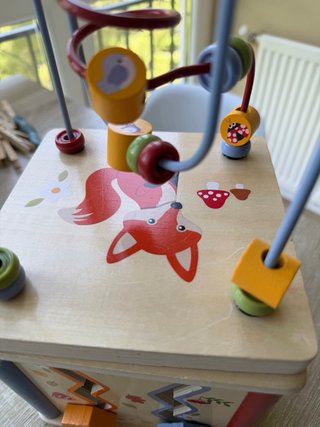 Cubo de actividades de madera para niños