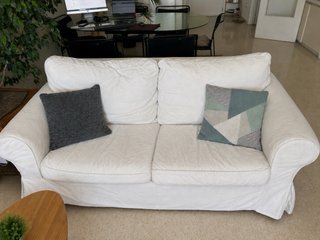 Sofá Ektorp IKEA Blanco Tela