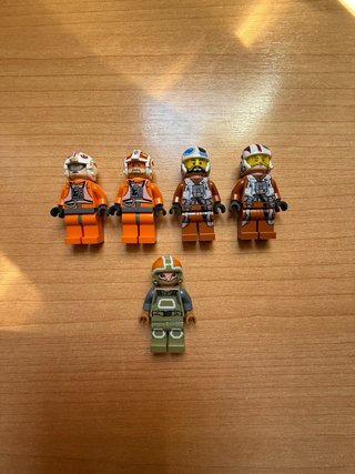 Confezione da 5 Minifigure Piloti Star Wars Lego