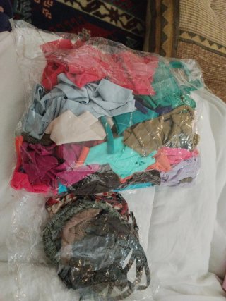 Lote 13 rollos de licra elástica más sueltos vario