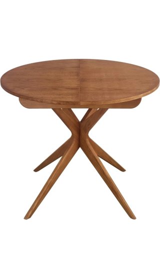 Mesa comedor redonda extensible 90cm nueva