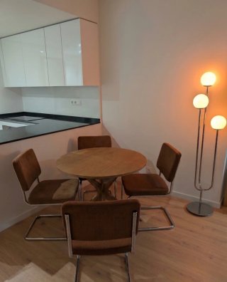 Mesa comedor redonda extensible 90cm nueva
