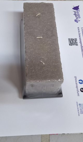 Candela grigia rettangolare