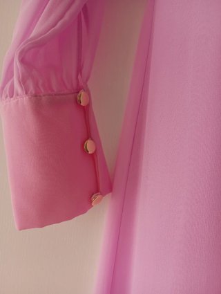 Vestido Valentina de fiesta rosa largo