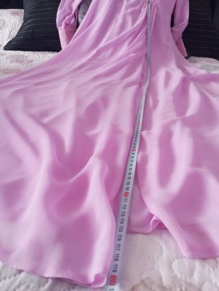 Vestido Valentina de fiesta rosa largo
