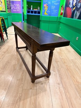 Mesa antigua nogal maciza abatible