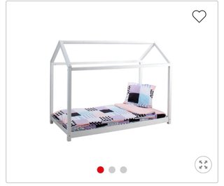 Cama infantil tipo casa blanca