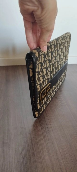 Bolso vintage Dior Monogram Marrón y Negro