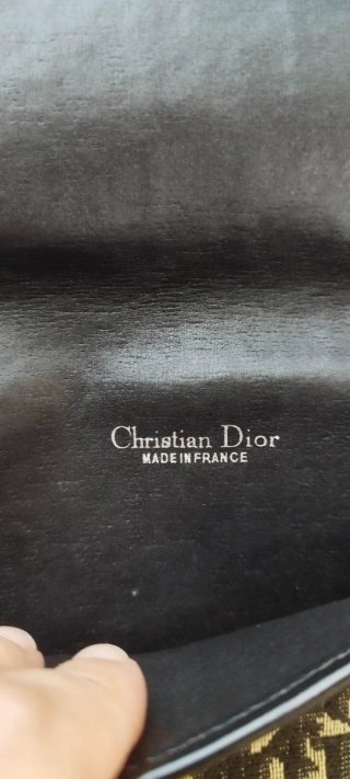 Bolso vintage Dior Monogram Marrón y Negro