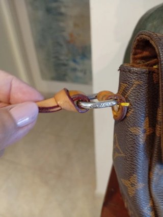 Bolso Louis Vuitton Vintage Marrón Dorado