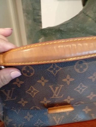 Bolso Louis Vuitton Vintage Marrón Dorado