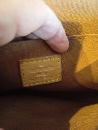 Bolso Louis Vuitton Vintage Marrón Dorado