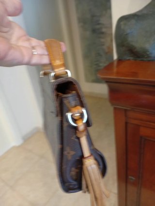 Bolso Louis Vuitton Vintage Marrón Dorado