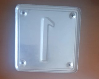 Placa Vintage. Número 1