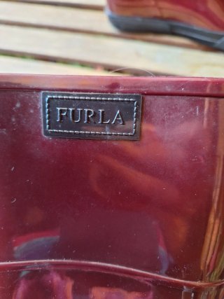 Botas de agua Furla granate talla 39