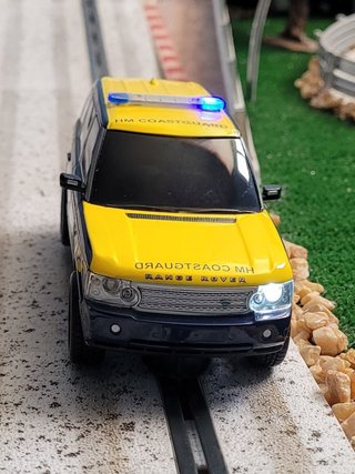 Coche de slot Scalextric Range Rover Coast Guard