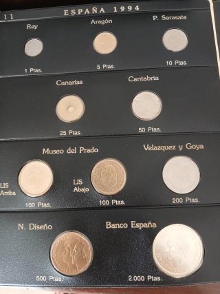 Colección de monedas S.M. Juan Carlos I