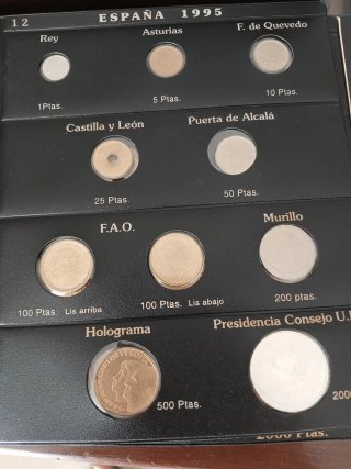 Colección de monedas S.M. Juan Carlos I