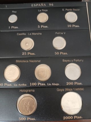 Colección de monedas S.M. Juan Carlos I