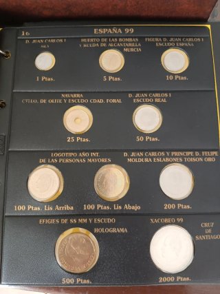 Colección de monedas S.M. Juan Carlos I