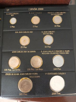 Colección de monedas S.M. Juan Carlos I