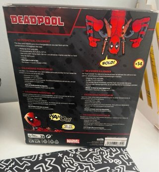 Figura calendario 3D Deadpool unicornio Marvel