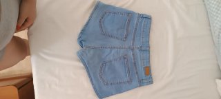 Shorts vaqueros azules y negros