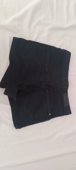 Shorts vaqueros azules y negros