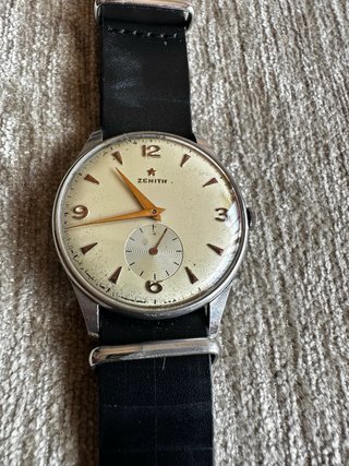 Reloj Zenith Clásico Correa Negra
