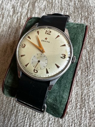 Reloj Zenith Clásico Correa Negra