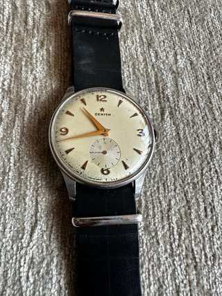 Reloj Zenith Clásico Correa Negra
