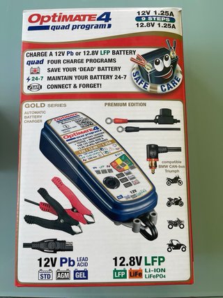 Batería Litio y Cargador OptiMate 4 Moto