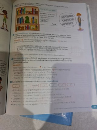 Libro de lengua 5 primaria SM Revuela. Tres libros
