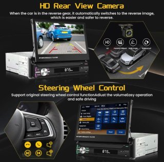 Radio Coche Multimedia Pantalla Extraíble 1 DIN