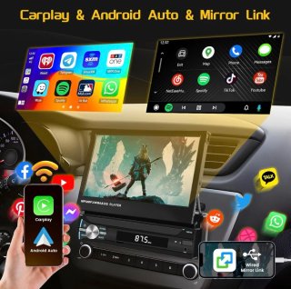 Radio Coche Multimedia Pantalla Extraíble 1 DIN