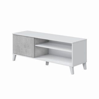 Mesa TV con estante y puerta